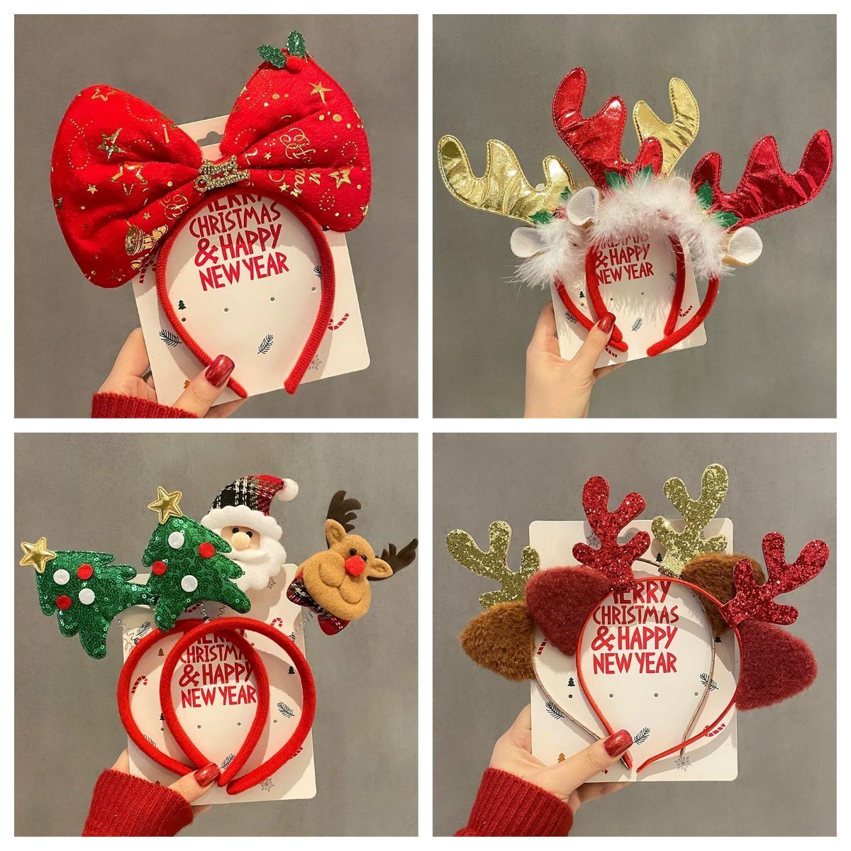 Reindeer Antlers Headband - 1-10 unidades de tiaras de Natal