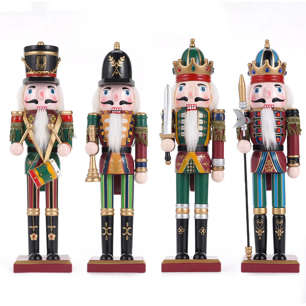 Nutcracker Figurine - Figuras de Quebra-Nozes Artesanais, Decorações de