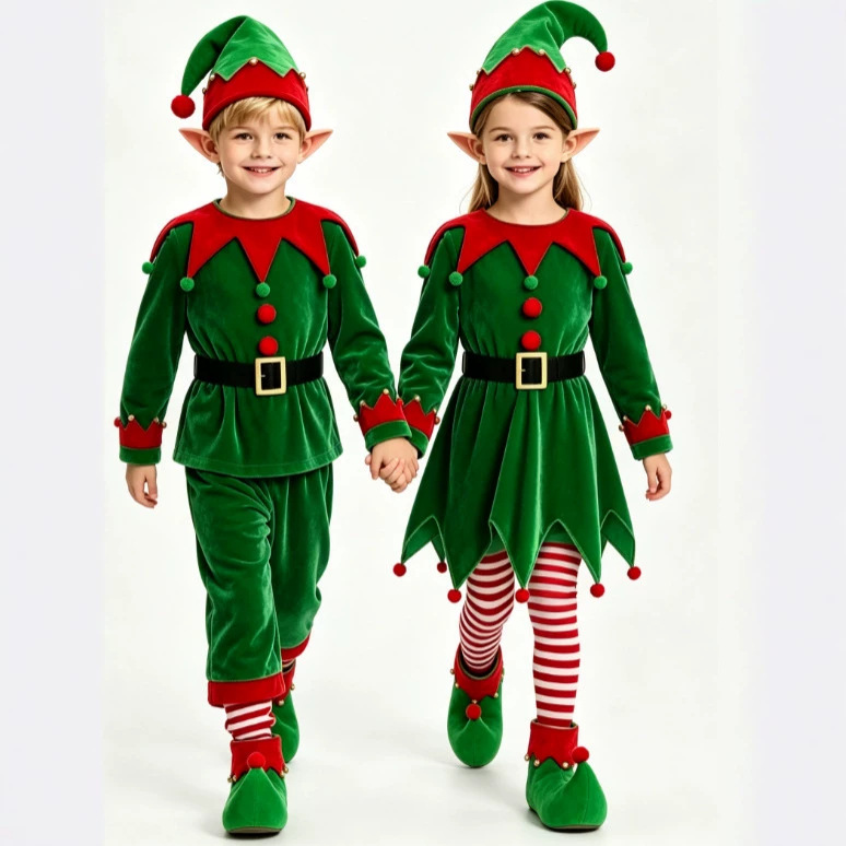Elf Costume Christmas - Fantasias de Natal para Meninos e