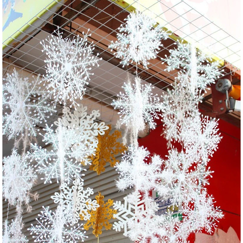 Christmas Tree Artificial - 30 peças de enfeites de floco