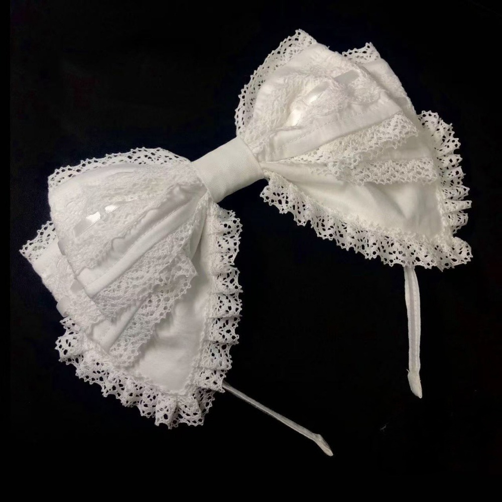 Tiara de Renda Y2K Lolita com  - Ribbon Bow Gift avaliação e preço