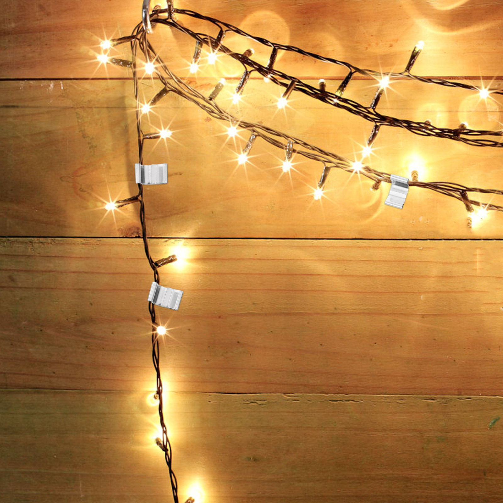 100 Peças de Clipes de Metal à - Christmas Lights Outdoor avaliação e preço