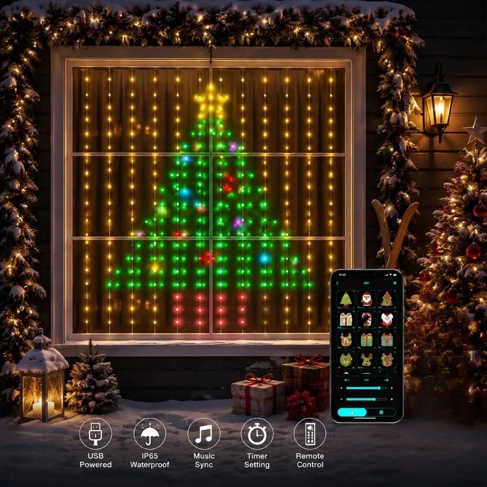 Cortina de Luzes LED de Natal  - Led Fairy String Lights avaliação e preço