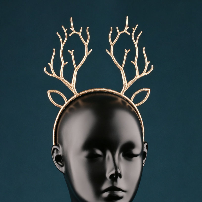 Tiara Festiva de Natal com Chi - Reindeer Antlers Headband avaliação e preço
