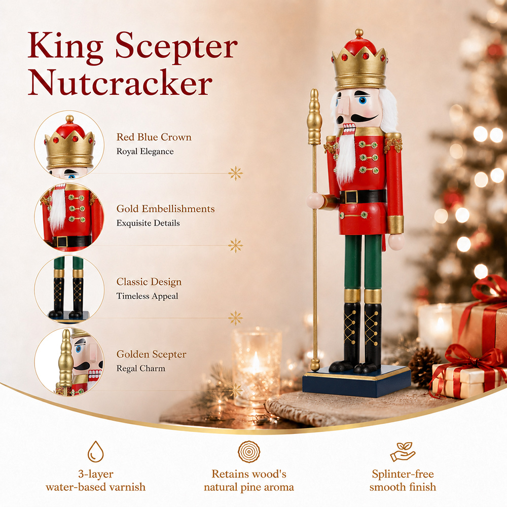 Quebra-Nozes de Madeira de 50C - Nutcracker Figurine avaliação e preço
