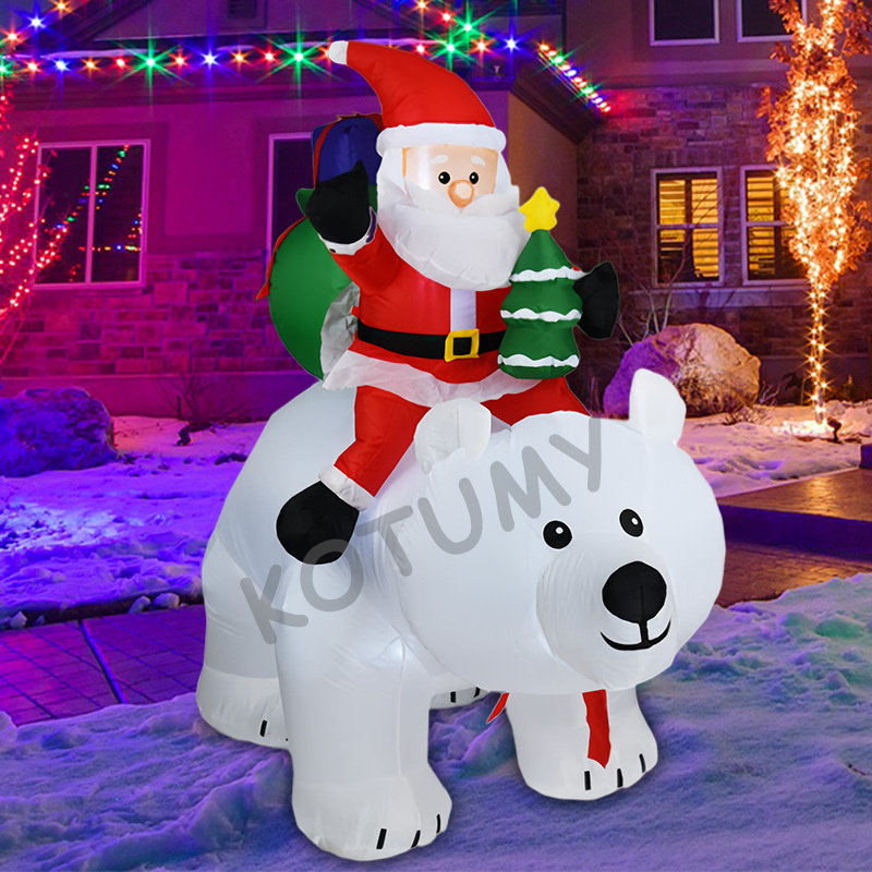 Urso móvel papai noel natal in - Christmas Lights Outdoor avaliação e preço