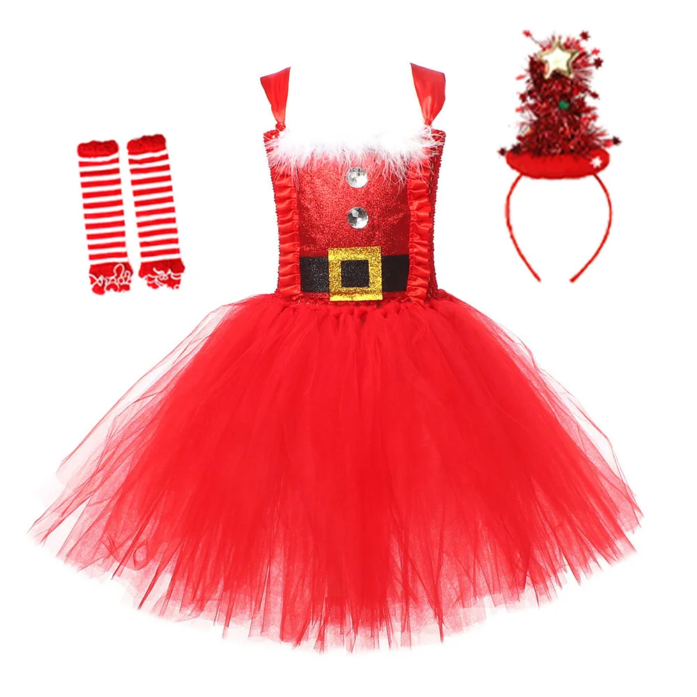 Natal crianças tutu vestido re - Elf Costume Christmas avaliação e preço