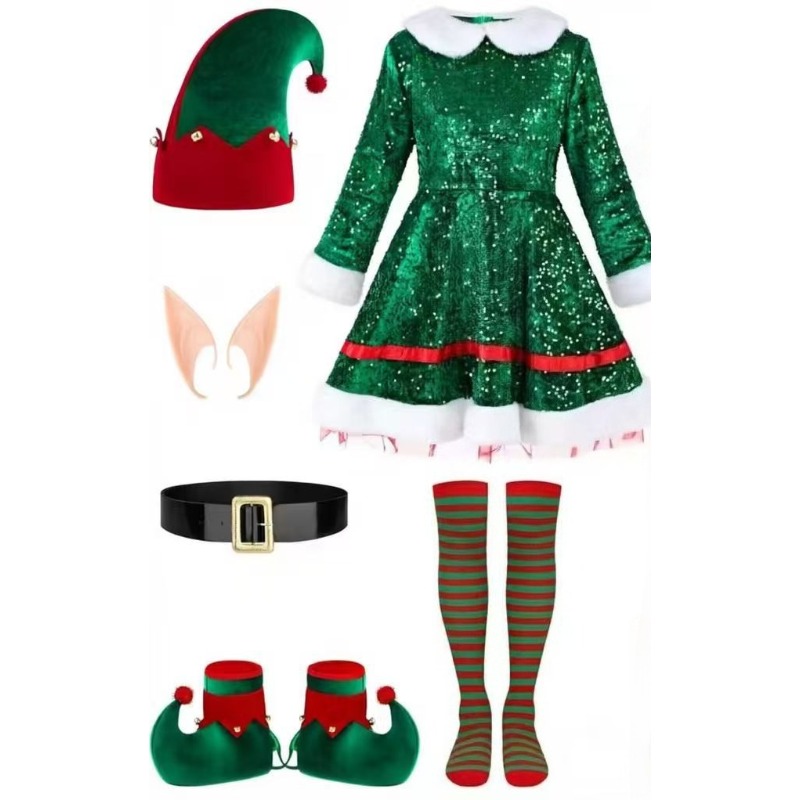 Conjunto de Fantasia de Elfo d - Elf Costume Christmas avaliação e preço